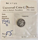 US 1941-D Mercury Winged Liberty Head Silver Dime, 90% Silver
