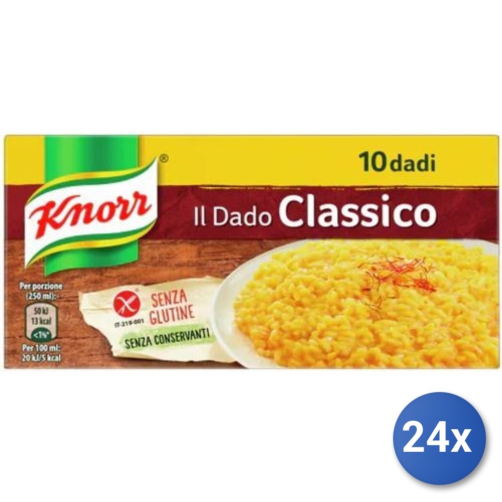 24X Multipack Knorr Classico Dadi 10 Cubes Gluten Free