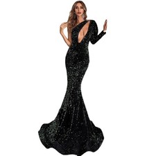 Hot Sexy Evening Dresses With Sequined Women's Gown