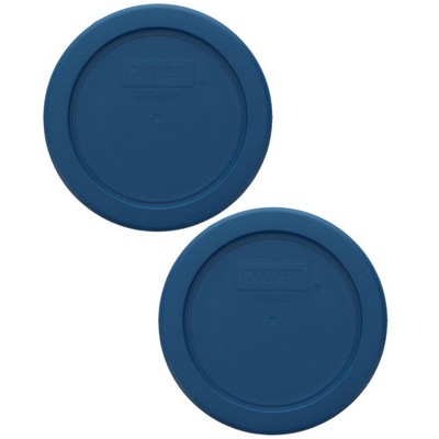 Pyrex 7202-PC Circular 1-cup Blue Spruce Plastic Replacement Lid (2-Pack)