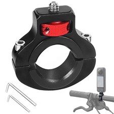 Aluminum Bike/Motorcycle Handlebar Mount for GoPro, Insta360, DJI Osmo and Fi...