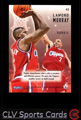 Basketball sports Lamond Murray Los Angeles Clippers Near Mint or Better Rookie - Picture 2 of 2