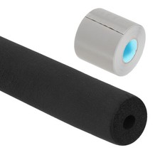 1/4" 6mm x 6Ft Pipe Insulation Foam Tube Pipe Cover Roll Tubing with Wrapping
