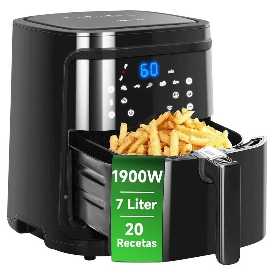 AIGOSTAR CUBE 30IBT FRIGGITRICE AD ARIA 7 LITRI 1900WATT DISPLAY TOUCH NERO