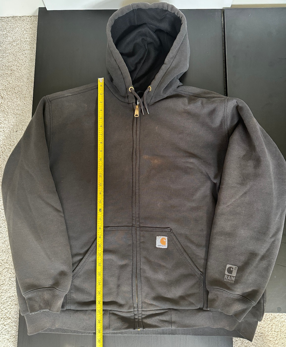 Carhartt Rain Defender Rutland Thermal-Lined Sweatshirt Zip Men XL