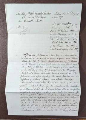 1876 Oberster Gerichtshof Kanzleiabteilung Rechtsordnung - Treuhänderbestellung