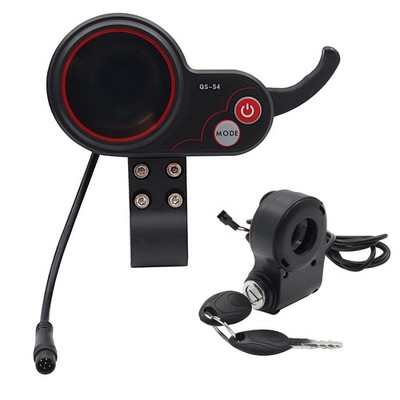 QS-S4 36V-60V Thumb Throttle LCD Display+Lgnition Lock Key for Zero 8 9 109960