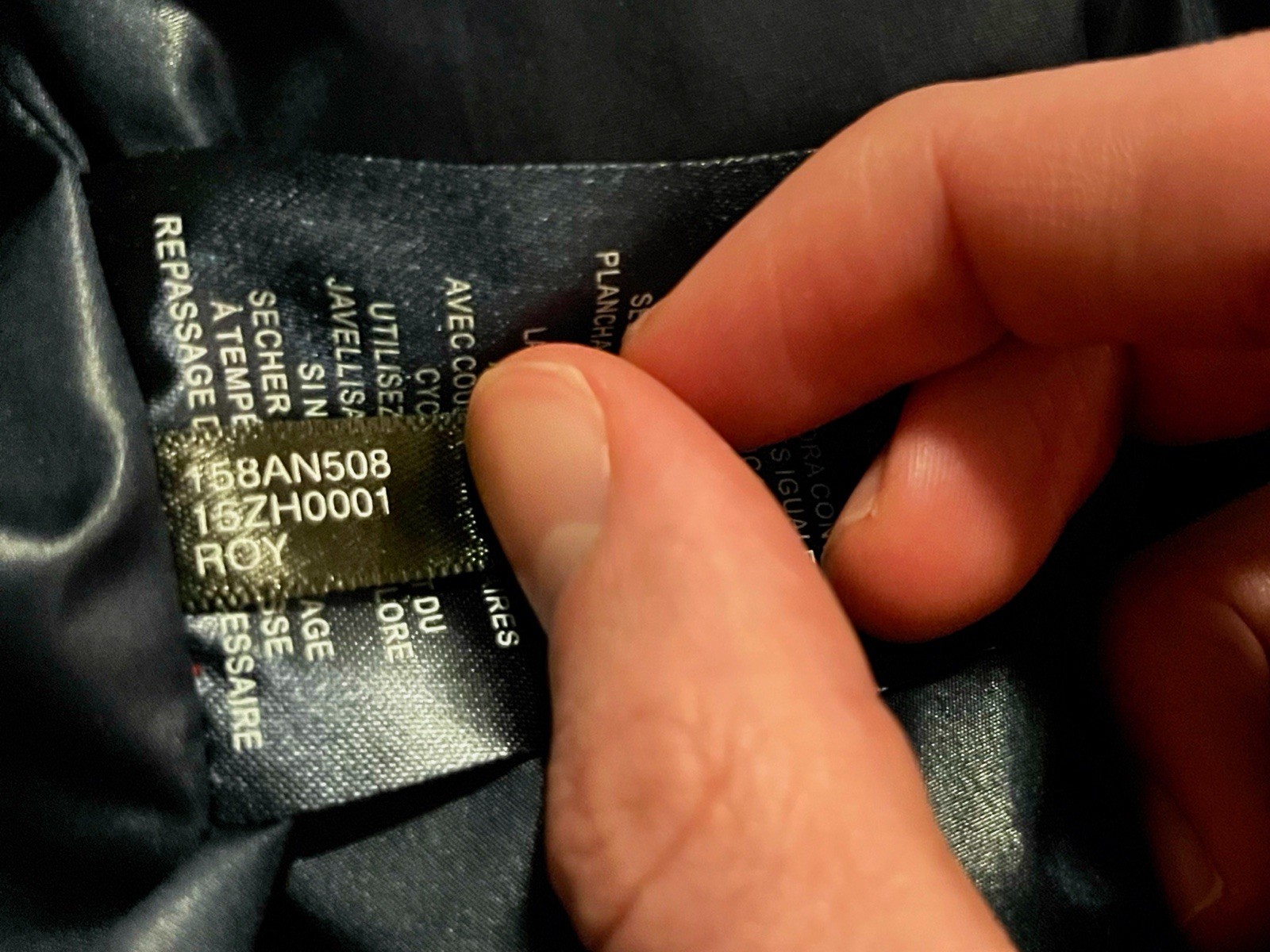 Tommy Hilfiger Men's Hooded Puffer Jacket Royal Blue Zip Quilted Nylon Large thumbnail 7