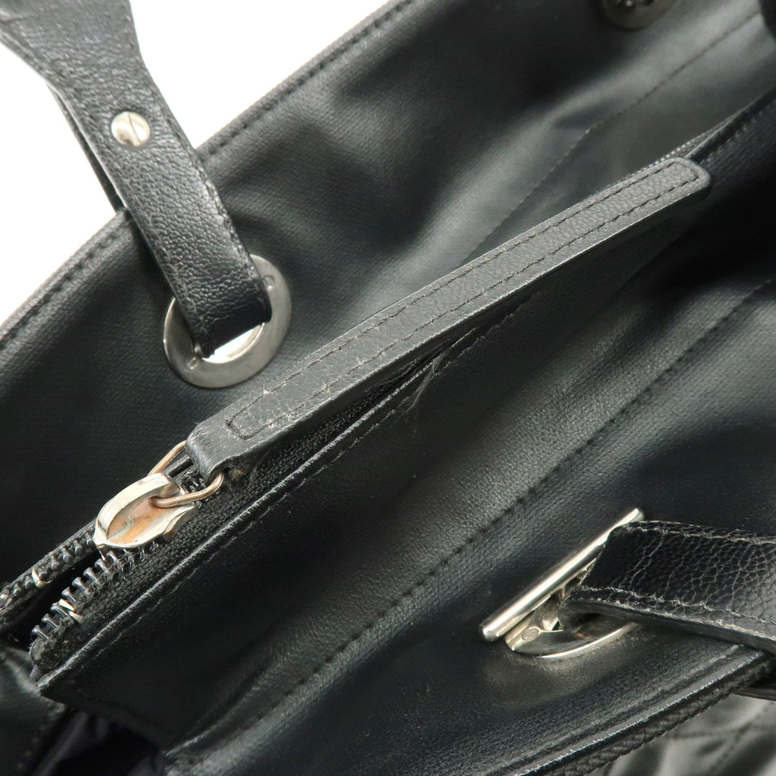 CHANEL PVC Canvas Leather Paris Biarritz MM Tote Hand Bag A34209 Auth Used F/S thumbnail 20