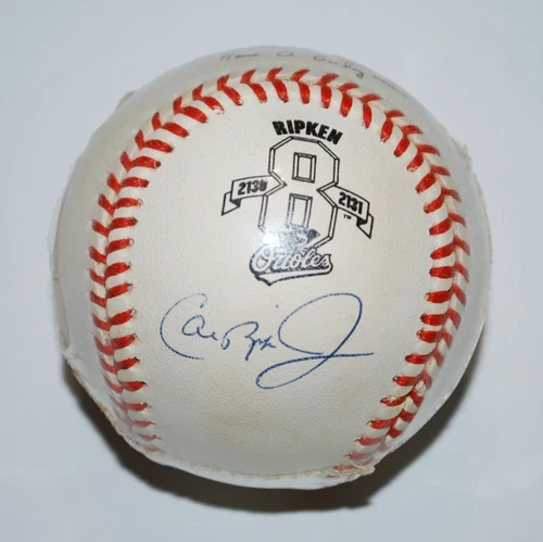 Cal Ripken Jr. #8 2131 Single Signed American League Baseball