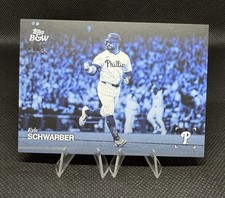 2025 Topps Black & White Kyle Schwarber Blue Parallel #/50