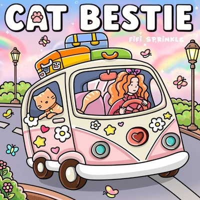 Cat Bestie: Cozy Coloring Book for Adults and Teens Featuring Comfy Life with Cu