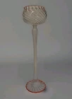 Vintage MURANO Venetian ITALIAN Glass Renata Gandini HAND BLOWN Red Bulb Vase