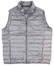 UNIQLO Lekka, trwała wodoodporna kamizelka puchowa (szara) Męska Medium