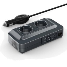 KFZ Spannungswandler Wechselrichter USB Zigarettenanzünder 200W