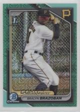 2024 Bowman Chrome Prospects Mega Box Aqua Mojo Refractor Bralyn Brazoban 16kt