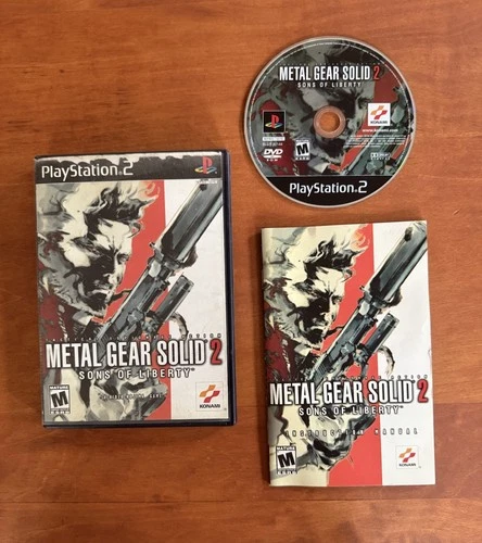 Metal Gear Solid 2 Sons of Liberty (Playstation 2 PS2) CIB Complete w Reg Tested