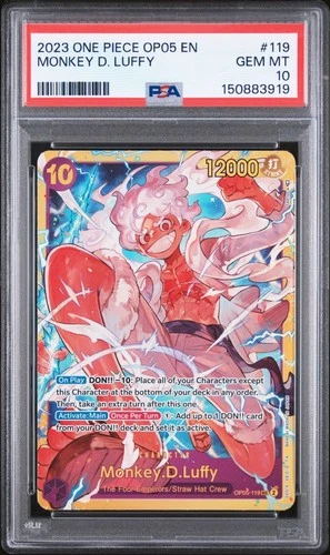 One Piece En Monkey D Luffy OP05-119 PSA 10 Gem Mint