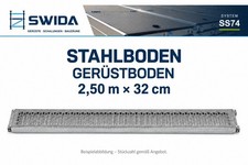 SWIDA 20x Stahlboden Ger&uuml;stboden 2,5 m x 32 cm SS74 kompatibel mit Plettac