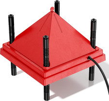 Brooder Plate for Chicks, 10" x 10" Chick Brooder Heater with Anti-Roost Cone Re