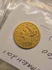 1847-C Key Date US $5 Gold Piece Half Eagle Original United Stated Five Dollars