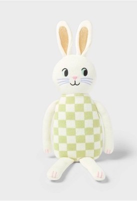 Easter Knit Bunny White and Green - Spritz NEW