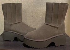 UGG Classic Twin Seam New Heights women's Hickory suede platform boots size 11