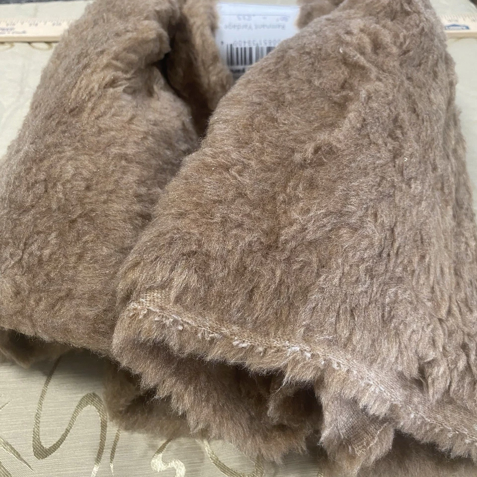 Brown Faux Fir Material Fabric Renaissance Look Vest Crafts  - Image 3 of 3