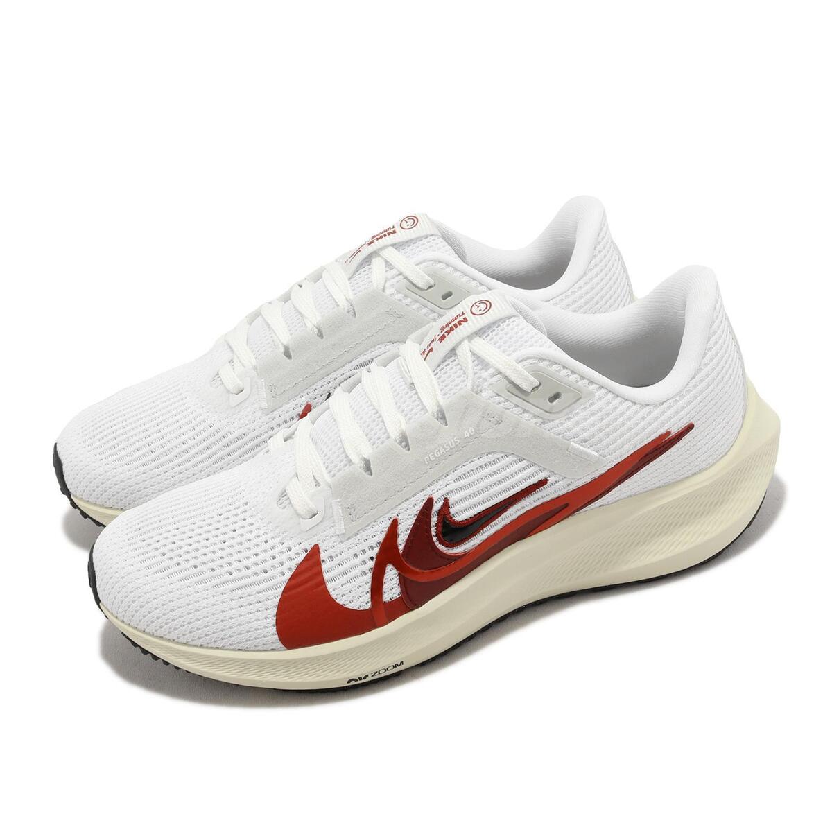 Nike Wmns Air Zoom Pegasus 40 PRM ANY White Red Women Nike Wmns Air Zoom Pegasus 40 PRM ANY White Red Women