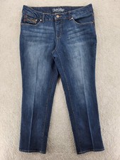 Faded Glory straight woman's size 18P whiskered mid-rise 38" waist 30' inseam