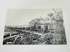 The Port Susan Logging Company Train at Warm Beach, Washington c. 1900 #93