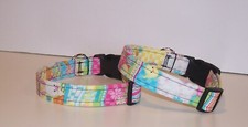 Wet Nose Designs Hop To It Dog Collar Easter Eggs Bunny Pastel Chicks 2