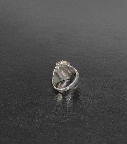 Natural Moonstone Poison Ring Handmade Secret Box Ring Size 6.75 925 Silver 6gr. - Picture 2 of 5
