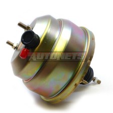 8 Dual Zinc Universal Power Brake Booster Fits Chevy Ford Gm Street Hot Rat Rod