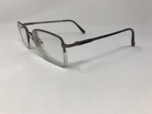 HARLEY DAVIDSON Eyeglasses Frame Half Rimless 53-19-140 Gunmetal Polished KA64