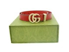 Gucci GG Marmont Red Gold Women's Belt