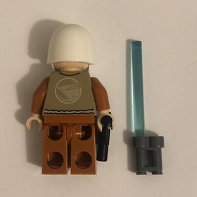 Lego Star Wars Ezra Bridger Minifigure w/ RARE helmet 75048 & Lightsaber & Hair