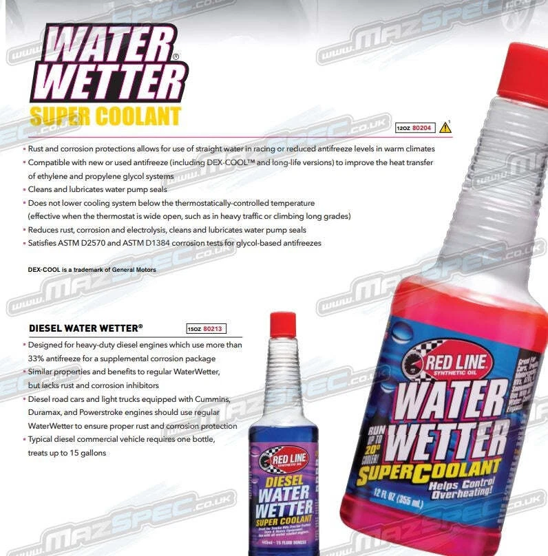 Red Line Water Wetter Super Coolant Additive Rust and Corrosion Protection 355ml - Image 2 of 4