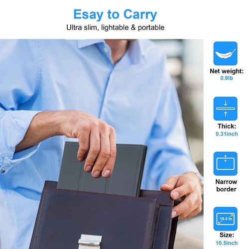 10.5inch Portable Monitor 1920x1280P FHD IPS Screen USB-C - 第 4/12 張圖片