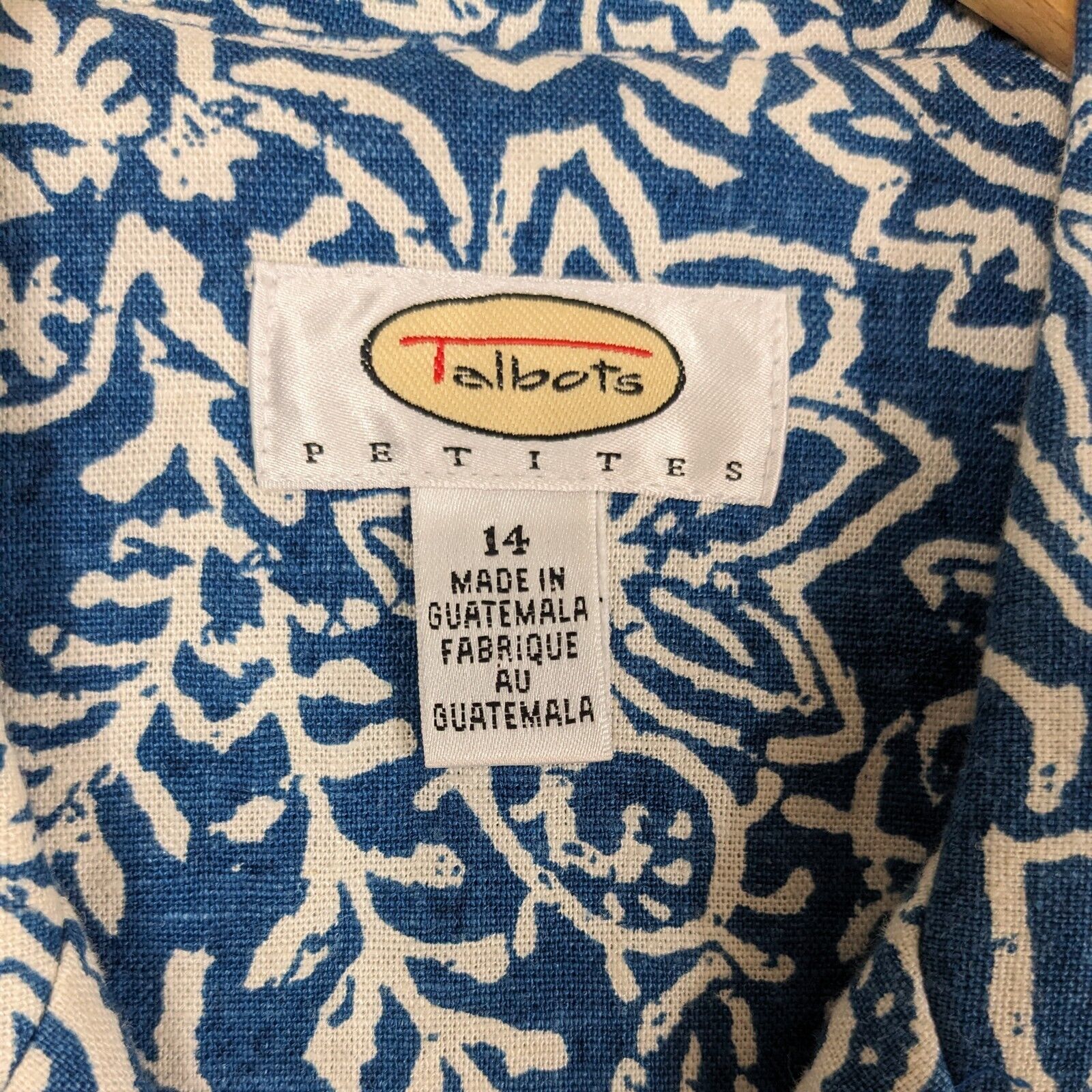 Talbots Midi Shirt Dress Linen Blend Floral Butto… - image 9