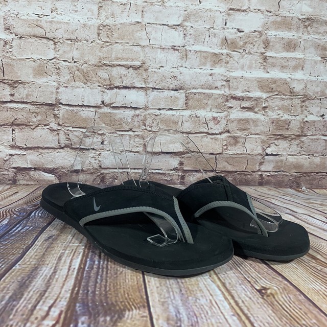 Nike Celso Thong Plus Flip Flop Sandals Mens 12 Black Gray 307812 018 for sale online | eBay