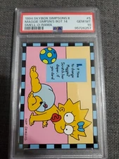 SMELL-O-RAMA PSA 10 POP 1 #5 1994 Skybox Simpsons Scratch And Sniff