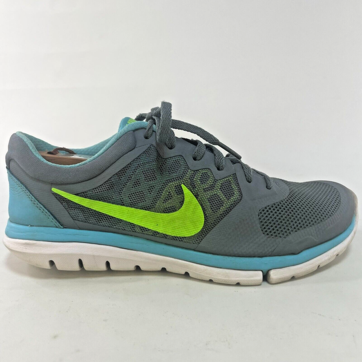 Nike Flex 2015 Run Women Size Running Shoes Gray Teal Green