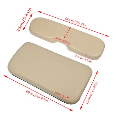 LABLT Tan Front Seat Cushion W/Hardware For 94-2013 EZGO Medalist TXT Golf Cart