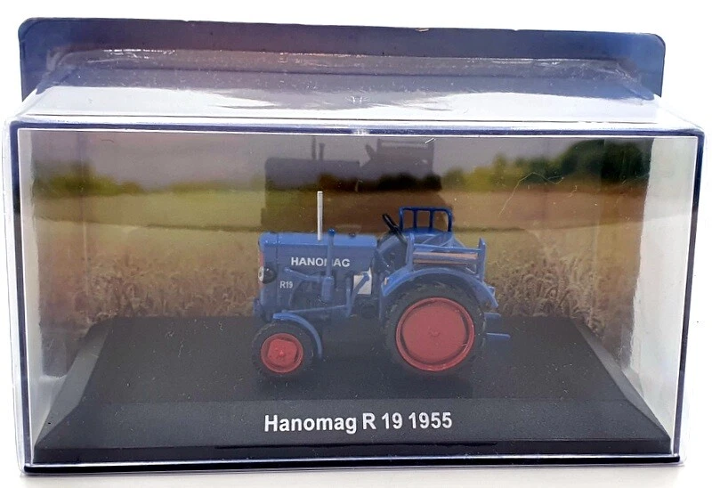 Hachette 1/43 Scale Model Tractor HL21 - 1955 Hanomag R19 - Blue - Image 4 of 4