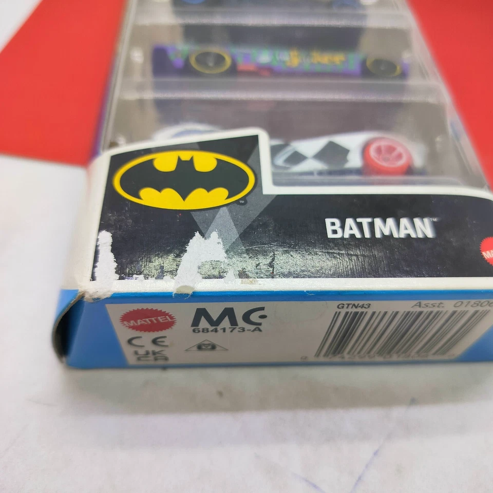 Hot Wheels DC Comics Batman 5 Pack Dodge Charger Batcopter Dark Knight Batmobile - Image 3 of 4