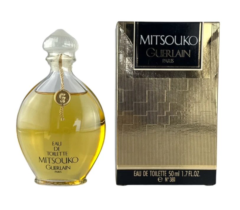 (299,98EUR/100ML) VINTAGE GUERLAIN MITSOUKO 50ML EAU DE TOILETTE GOUTTE NEU OVP