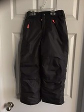 Champion Youth Kids Snow Pants Adjustable Waist Dark Gray Insulated Small 6-7