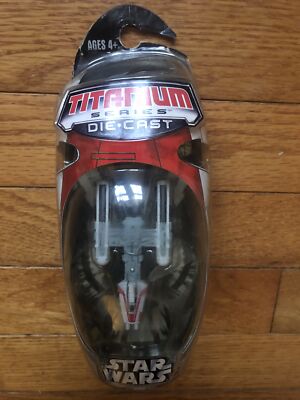 STAR WARS MicroMachine Titanium Series Y-WING FIGHTER RED Squadron Hasbro NIP