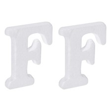 Foam Letters F Letter EPS White Polystyrene Letter Foam 100mm/4 Inch, Pack of 2